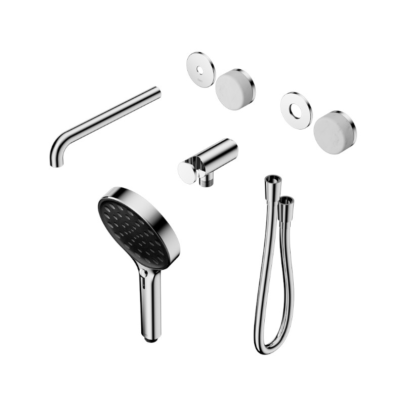 Nero Serenity Progressive Shower System Carrara Handle And Slim Shower Trim Kit Only CH