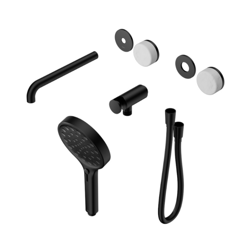 Nero Serenity Progressive Shower System Carrara Handle And Slim Shower Trim Kit Only MB