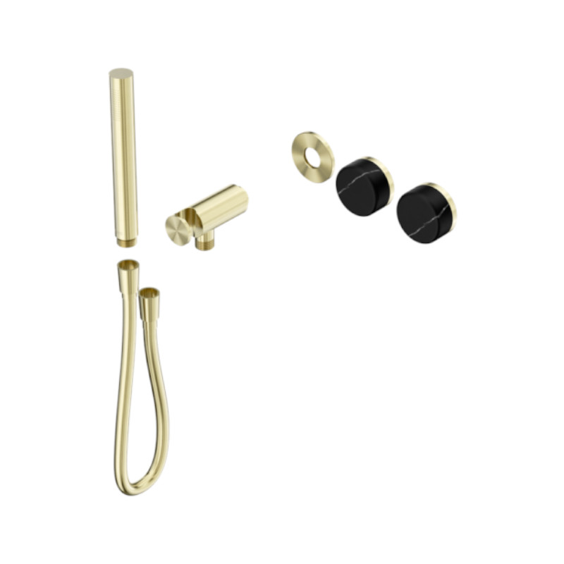 Nero Serenity Progressive Shower System Marquina Black Handle And Trim Kit Only BG