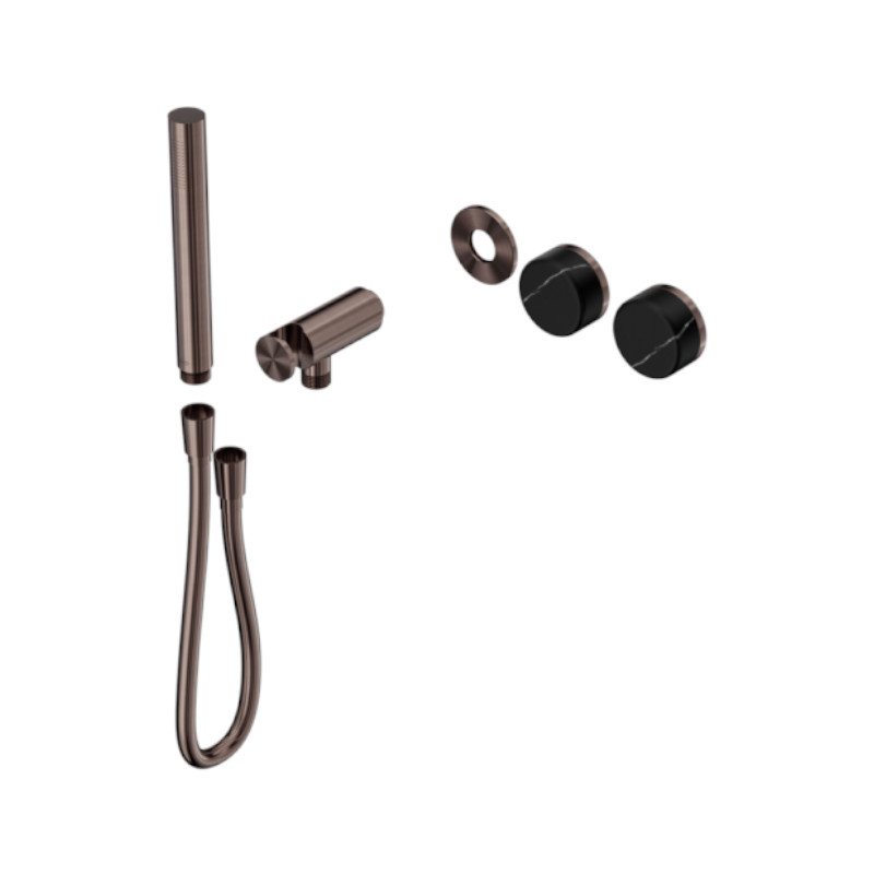 Nero Serenity Progressive Shower System Marquina Black Handle And Trim Kit Only BZ