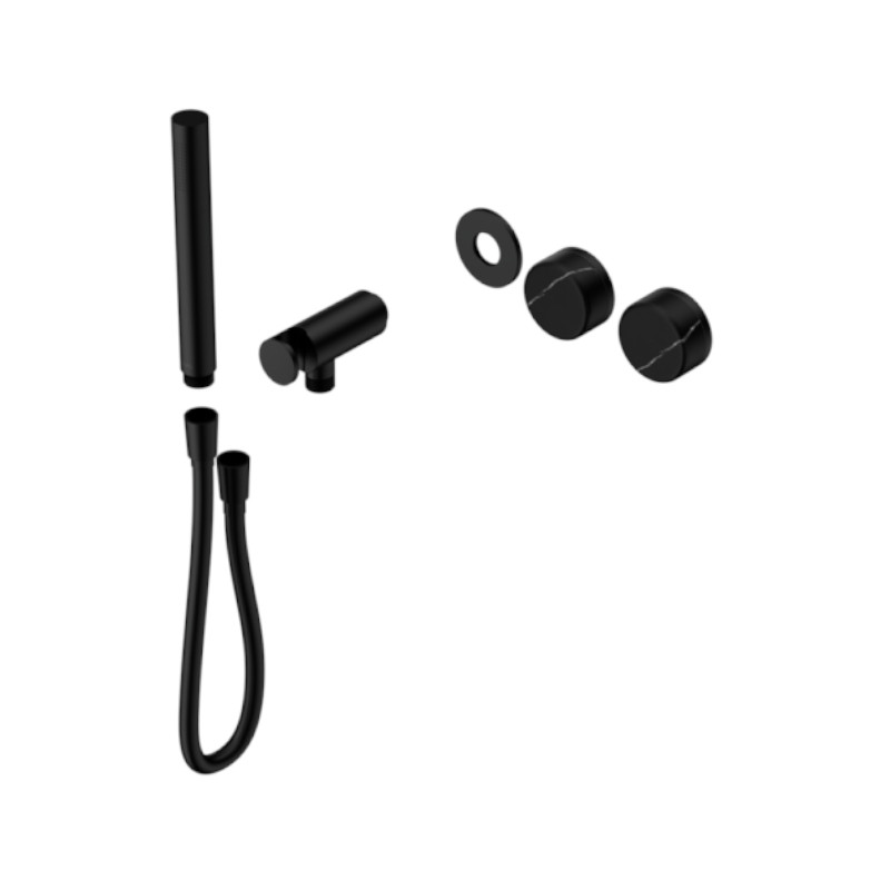 Nero Serenity Progressive Shower System Marquina Black Handle And Trim Kit Only MB