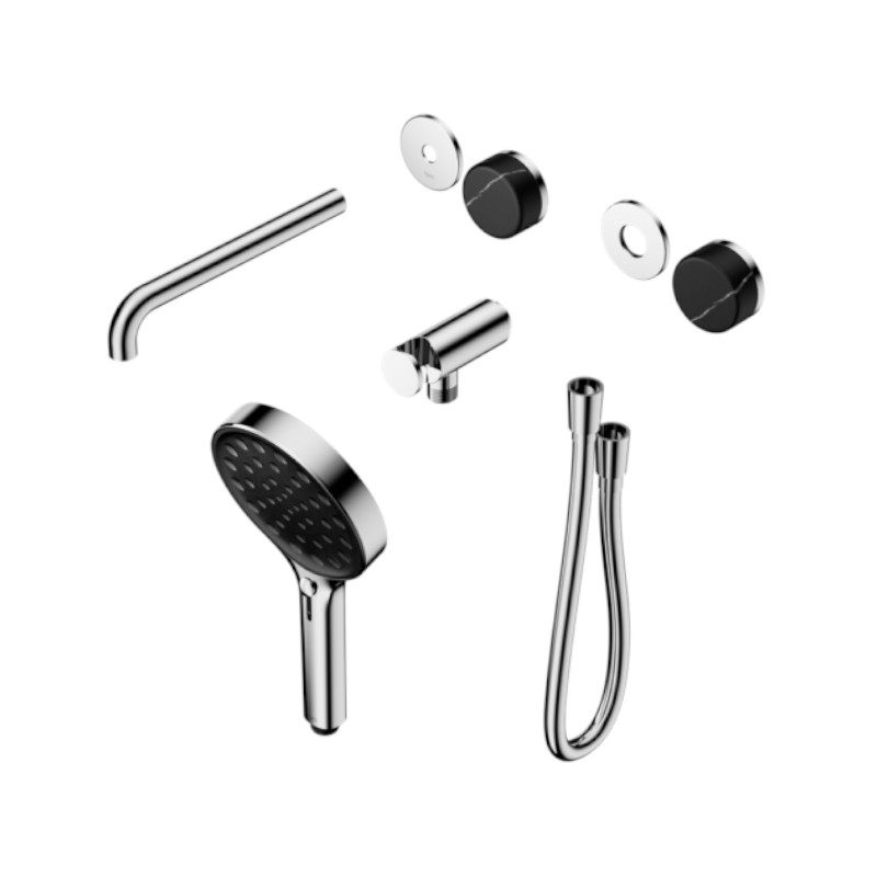 Nero Serenity Progressive Shower System Marquina Black Handle Trim Kit Only CH
