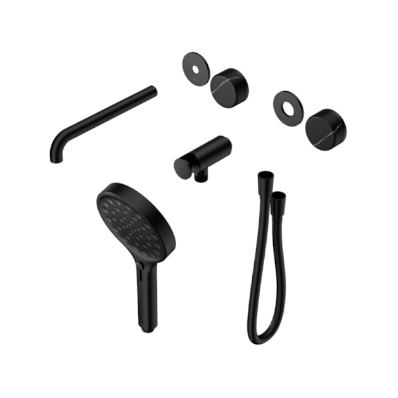 Nero Serenity Progressive Shower System Marquina Black Handle Trim Kit Only MB