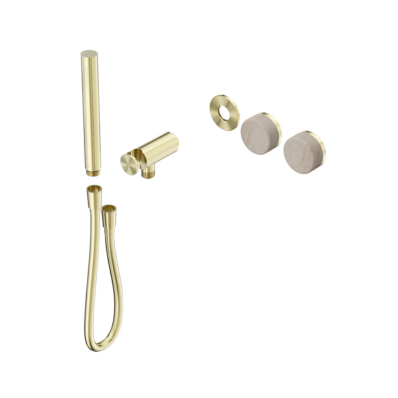 Nero Serenity Progressive Shower System Rome Travertine Handle And Trim Kit Only BG