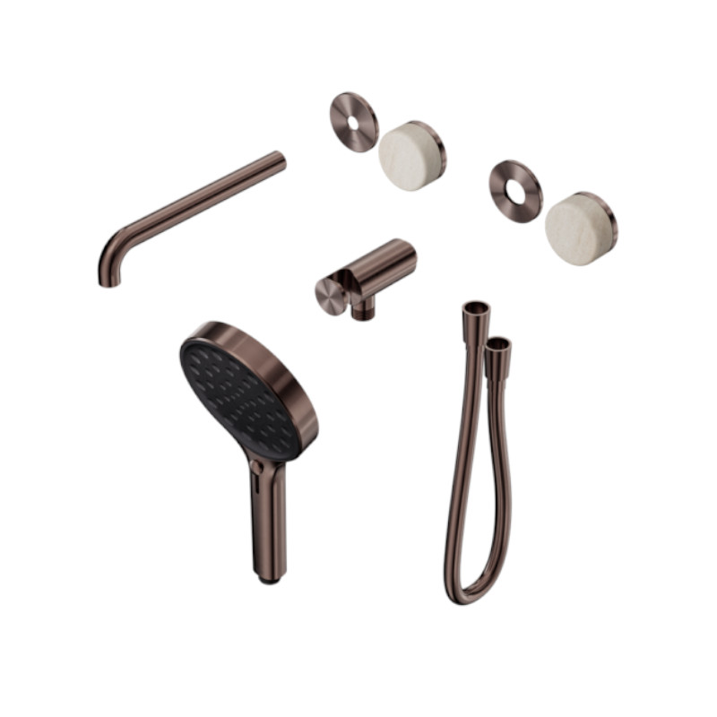 Nero Serenity Progressive Shower System Rome Travertine Handle Trim Kit Only BZ