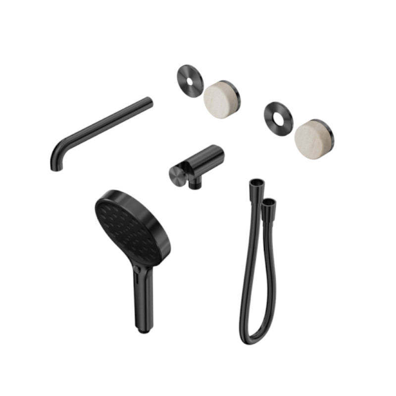 Nero Serenity Progressive Shower System Rome Travertine Handle Trim Kit Only GM