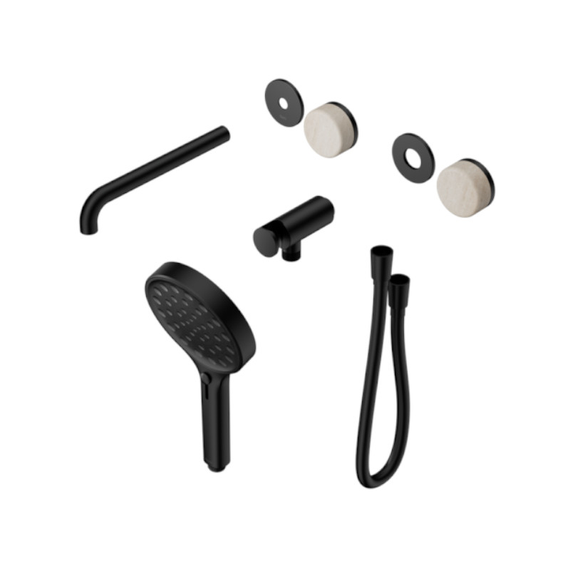 Nero Serenity Progressive Shower System Rome Travertine Handle Trim Kit Only MB