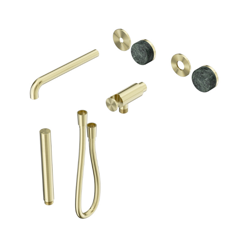 Nero Serenity Progressive Shower System Spout Verde Alpi Handle And Slim Shower Trim Kit Only BG
