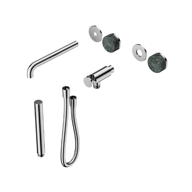 Nero Serenity Progressive Shower System Spout Verde Alpi Handle And Slim Shower Trim Kit Only CH