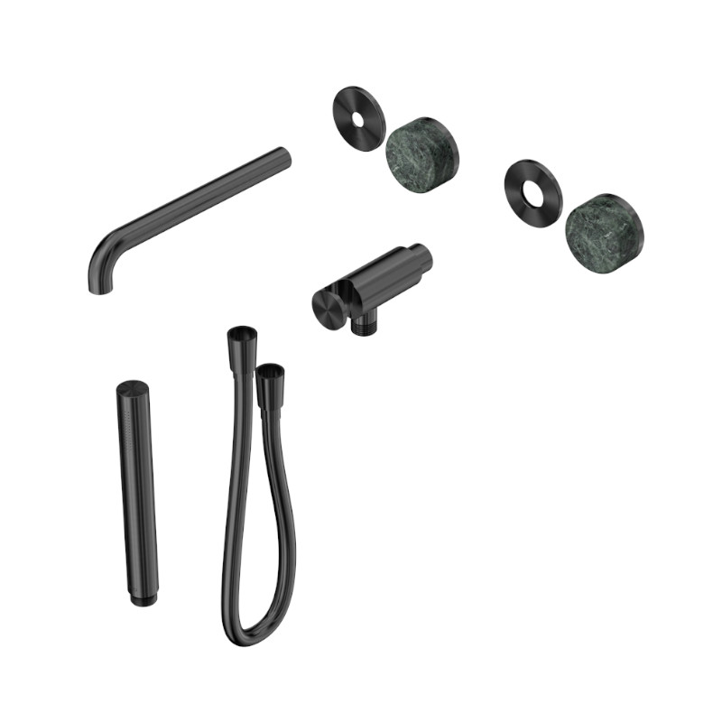 Nero Serenity Progressive Shower System Spout Verde Alpi Handle And Slim Shower Trim Kit Only GM