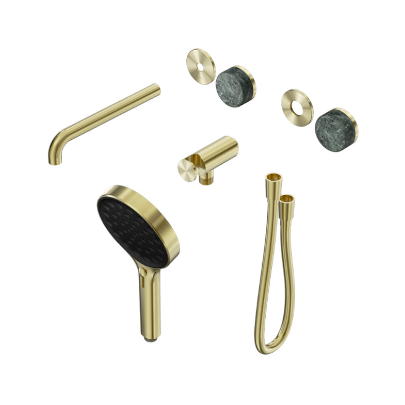 Nero Serenity Progressive Shower System Verde Alpi Handle And Hand Shower Trim Kit Only BG