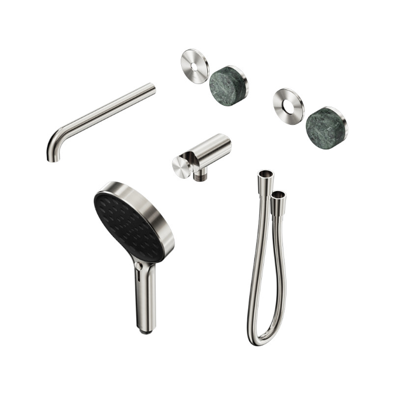 Nero Serenity Progressive Shower System Verde Alpi Handle And Hand Shower Trim Kit Only BN