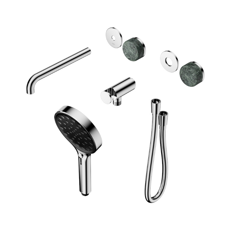Nero Serenity Progressive Shower System Verde Alpi Handle And Hand Shower Trim Kit Only CH