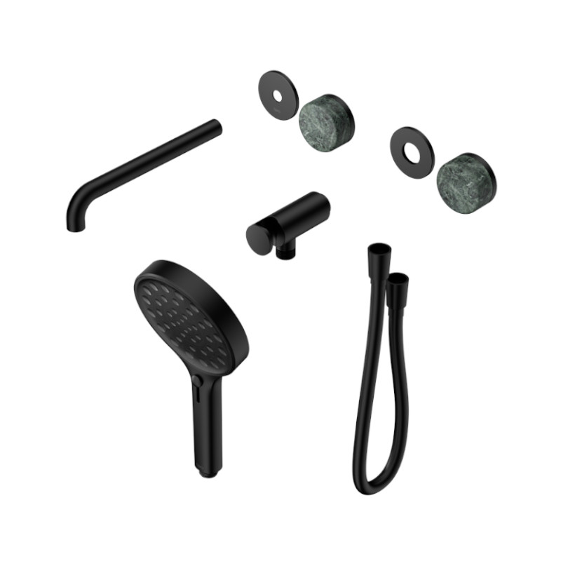 Nero Serenity Progressive Shower System Verde Alpi Handle And Hand Shower Trim Kit Only MB