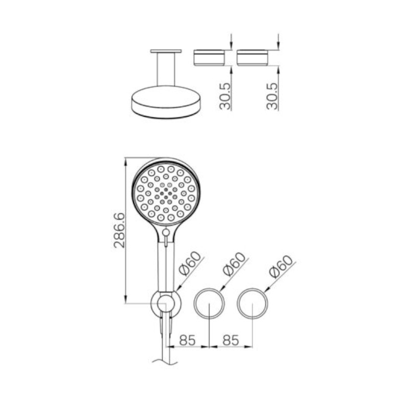 Nero Serenity Progressive Shower System With Carrara Handle And Trim Kit Only