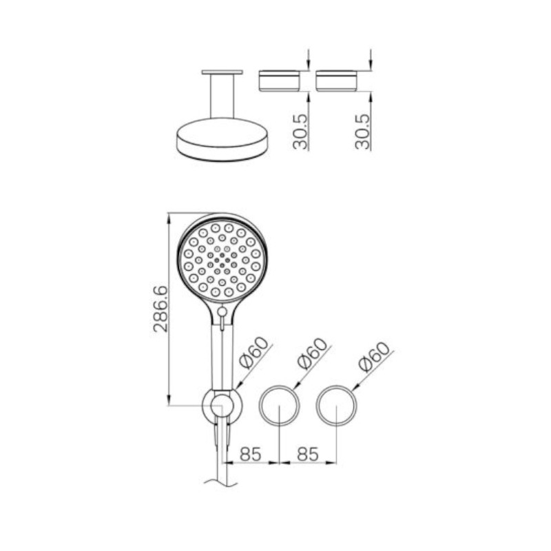 Nero Serenity Progressive Shower System With Verde Alpi Handle Trim Kit Only