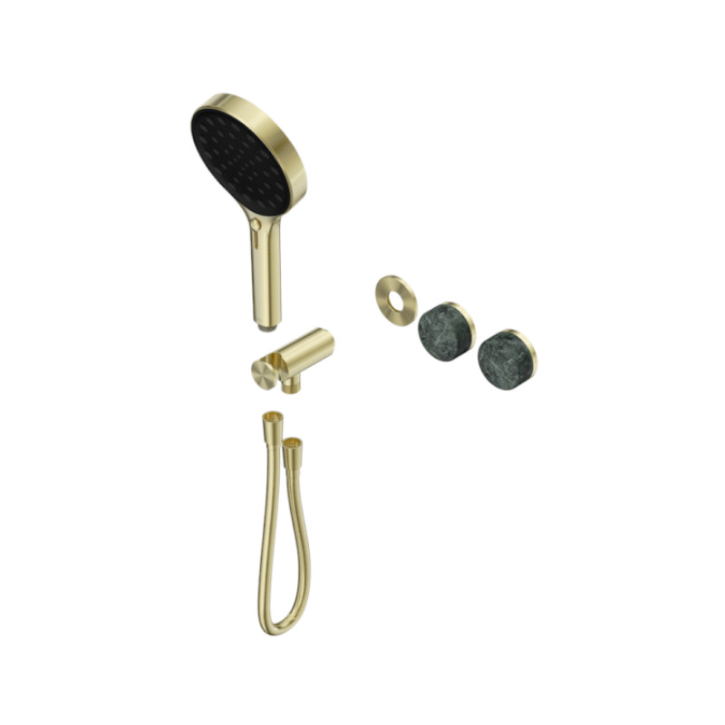 Nero Serenity Progressive Shower System With Verde Alpi Handle Trim Kit Only BG