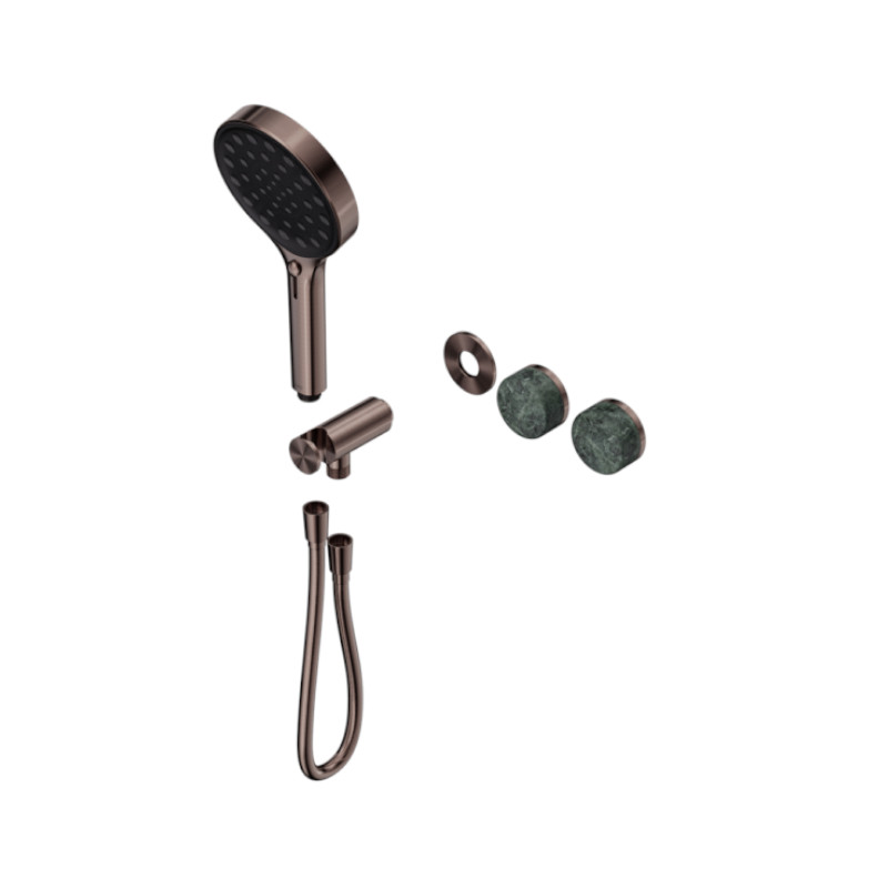 Nero Serenity Progressive Shower System With Verde Alpi Handle Trim Kit Only BZ