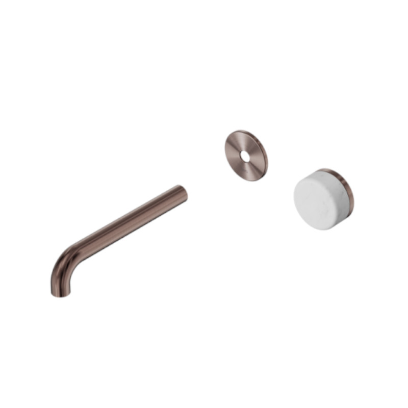 Nero Serenity Progressive Wall Basin Mixer 160mm Spout Carrara Handle Trim Kit Only BZ