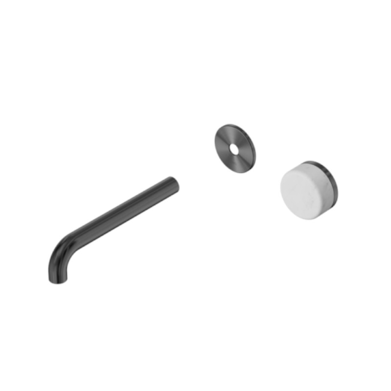Nero Serenity Progressive Wall Basin Mixer 160mm Spout Carrara Handle Trim Kit Only GM