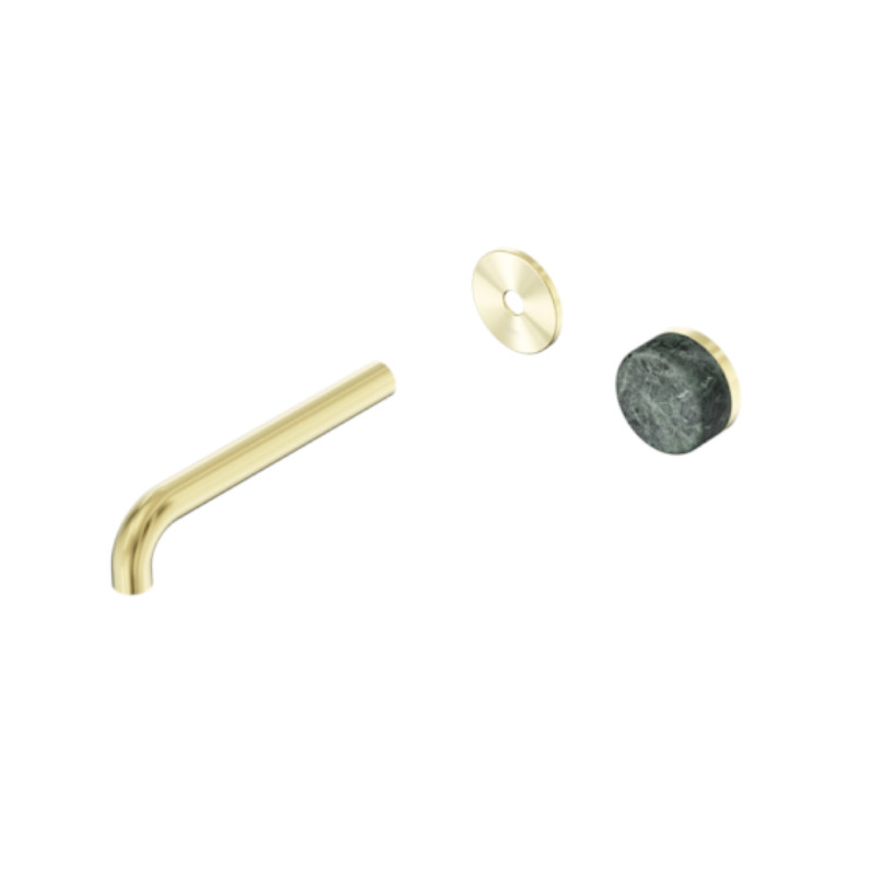 Nero Serenity Progressive Wall Basin Mixer 160mm Spout Verde Alpi Handle Trim Kit Only BG