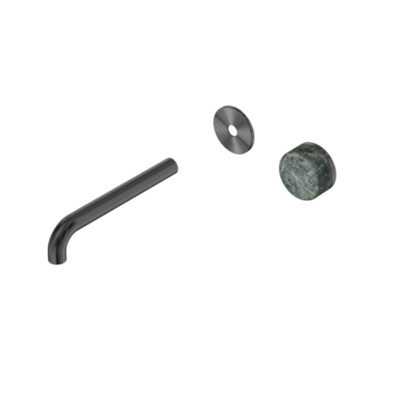 Nero Serenity Progressive Wall Basin Mixer 160mm Spout Verde Alpi Handle Trim Kit Only GM