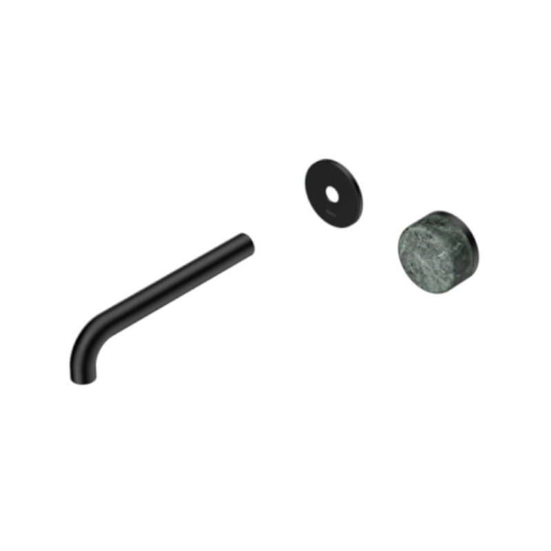 Nero Serenity Progressive Wall Basin Mixer 160mm Spout Verde Alpi Handle Trim Kit Only MB