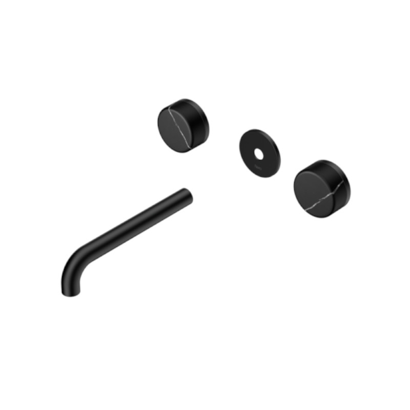 Nero Serenity Wall Basin Set 160mm Marquina Black Handle Trim Kit Only MB