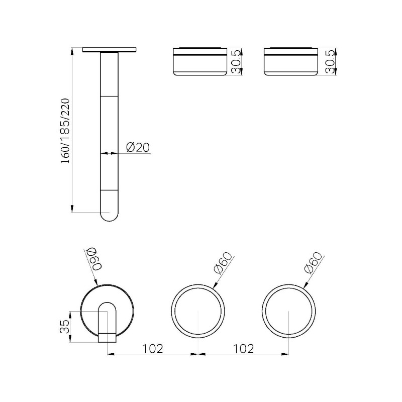 nero-serenity-wall-basin-set-160mm-off-set-metal-handle-trim-kit-only_24D097