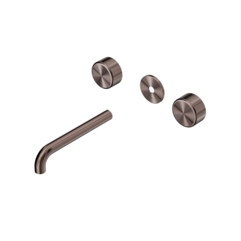 Nero Serenity Wall Basin Set 160mm Spout Metal Handle Trim Kit Only BZ
