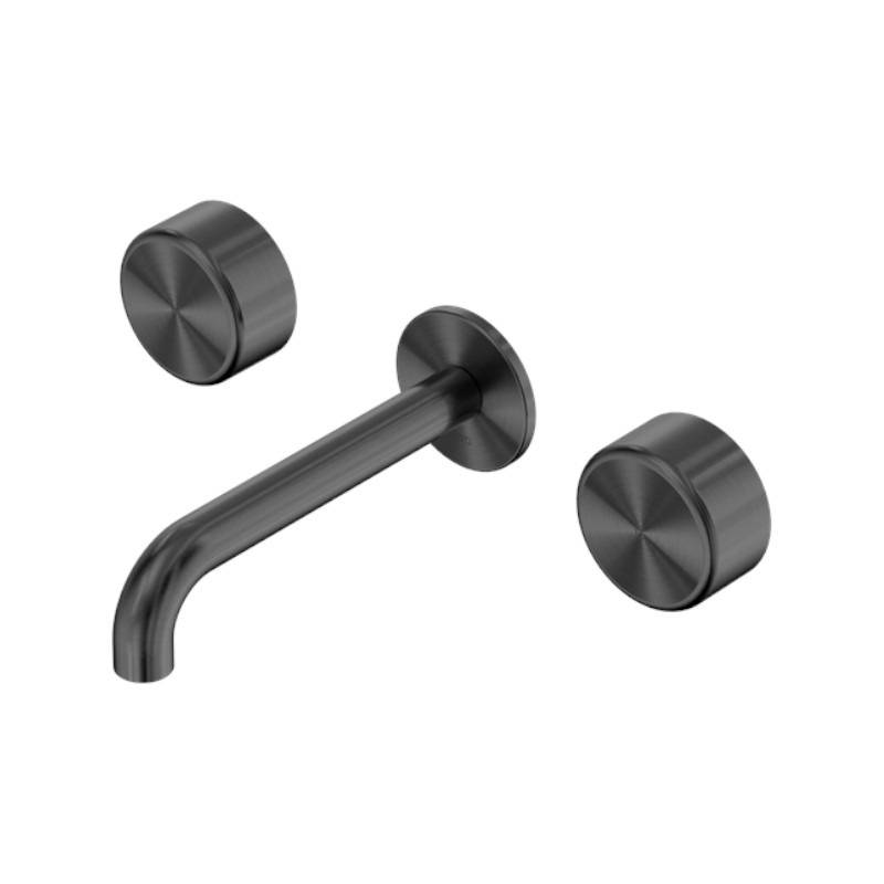 Nero Serenity Wall Basin Set 160mm Spout Metal Handle GM