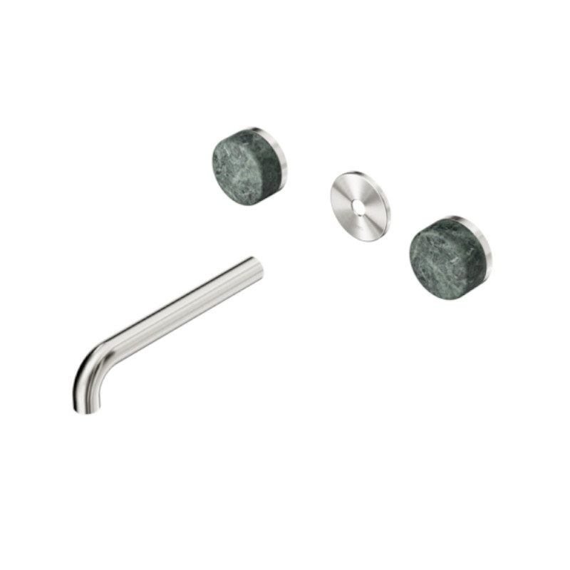 Nero Serenity Wall Basin Set 160mm Spout Verde Alpi Handle Trim Kit Only BN