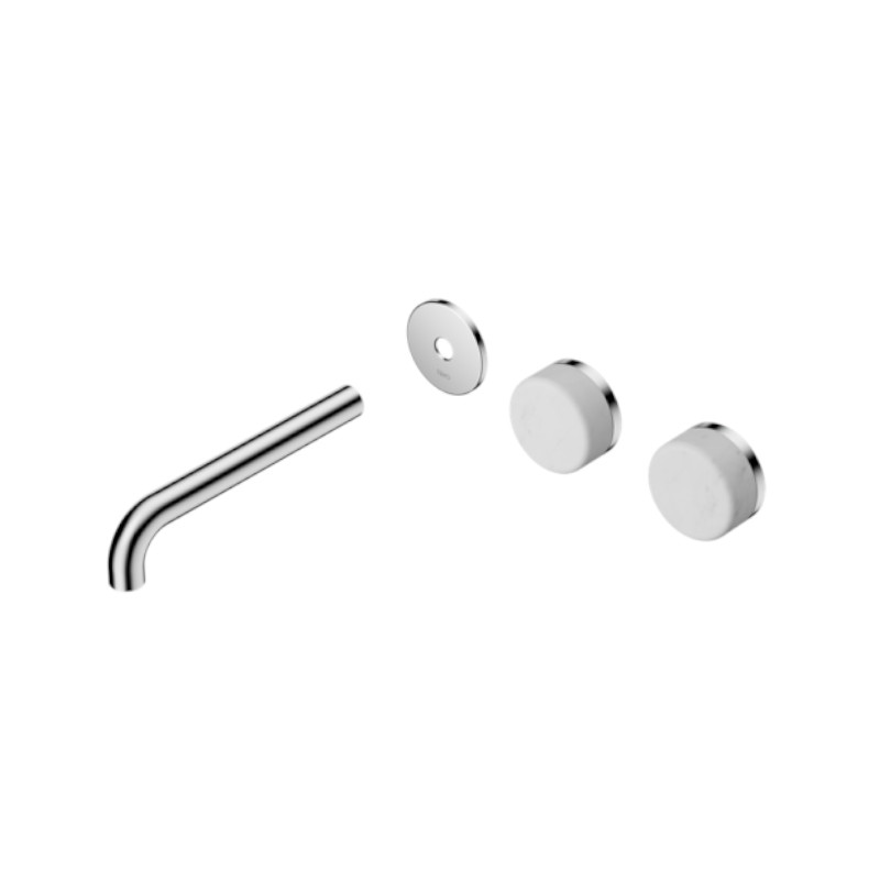 Nero Serenity Wall Basin Set 185mm Off-Set Carrara Handle Trim Kit Only CH