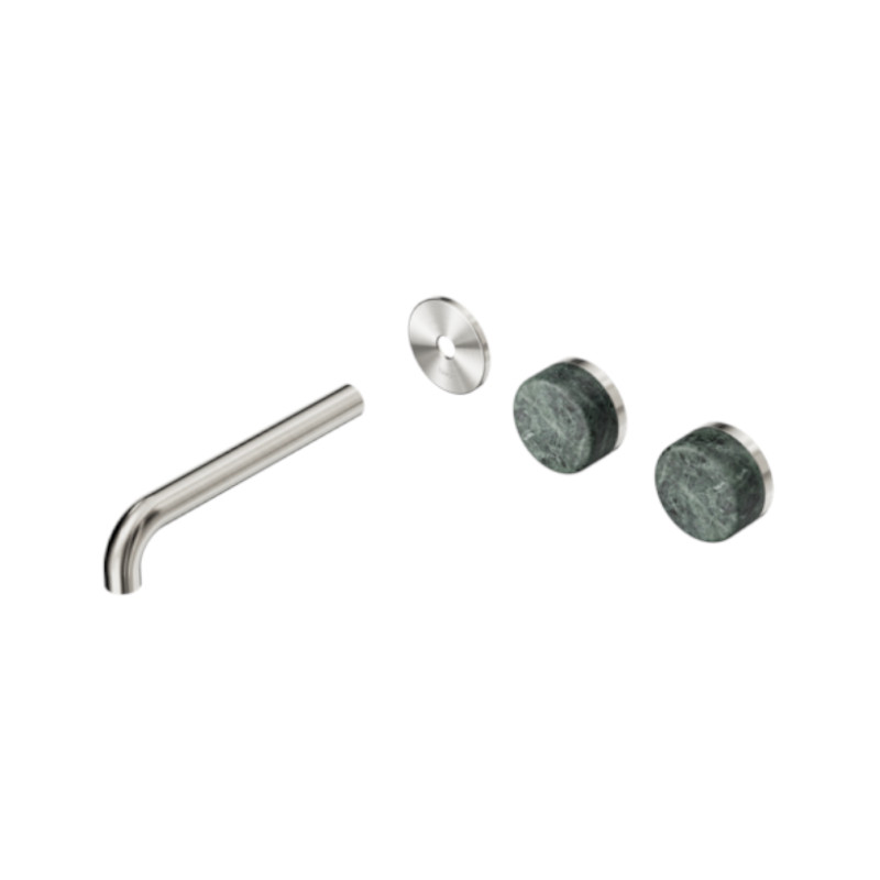 Nero Serenity Wall Basin Set 185mm Off-Set Verde Alpi Handle Trim Kit Only BN