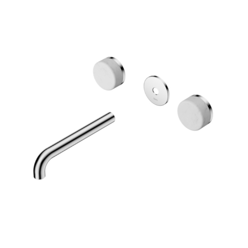 Nero Serenity Wall Basin Set 185mm Spout Carrara Handle Trim Kit Only CH