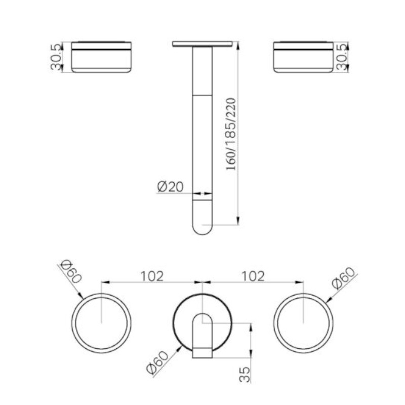 Nero Serenity Wall Basin Set 220mm Arabescato Corchia Handle Trim Kit Only specs