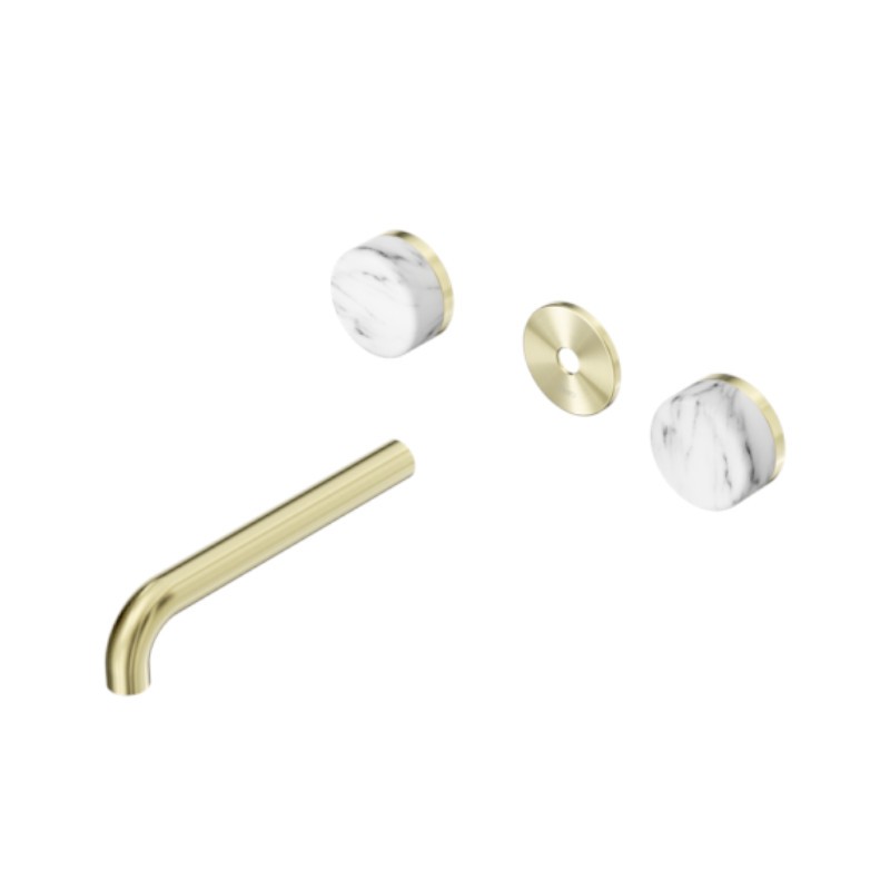 Nero Serenity Wall Basin Set 220mm Arabescato Corchia Handle Trim Kit Only BG