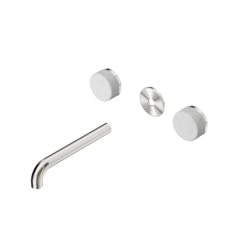 Nero Serenity Wall Basin Set 220mm Carrara Handle Trim Kit Only BN
