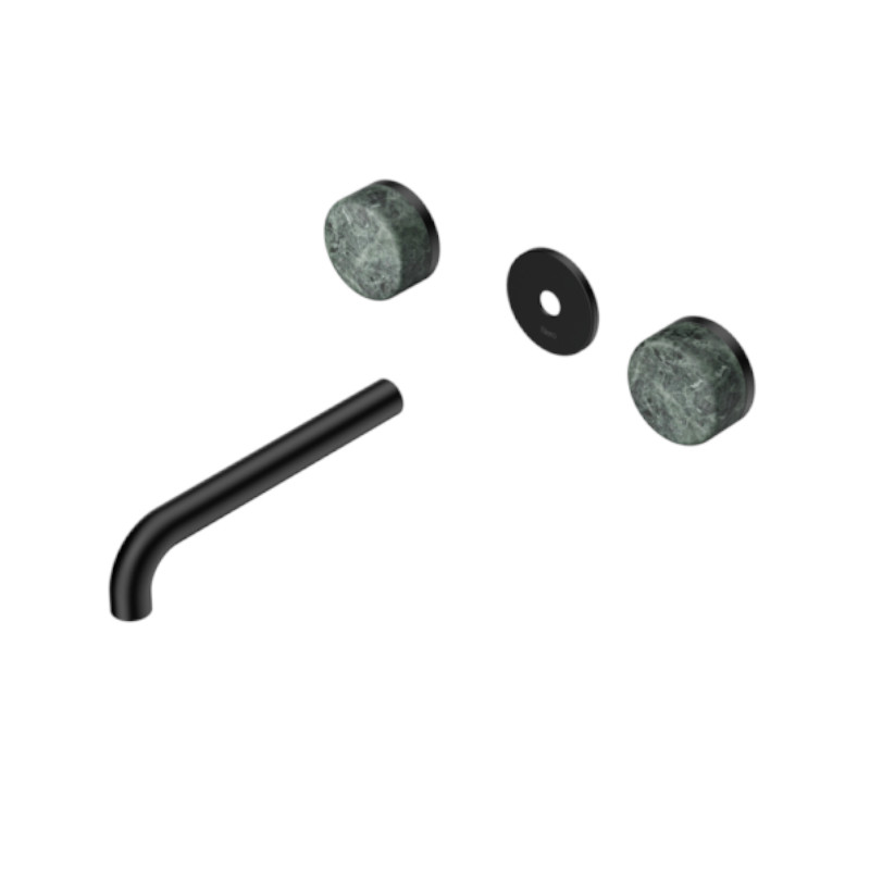 Nero Serenity Wall Basin Set 220mm Verde Alpi Handle Trim Kit Only MB
