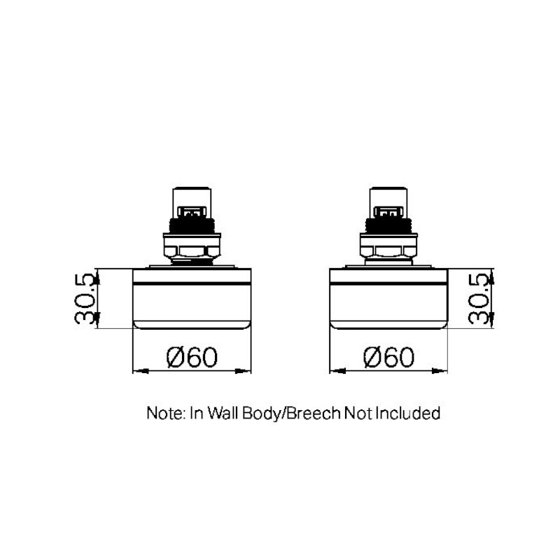 Nero Serenity Wall Top Assembly Carrara Handle Only specs