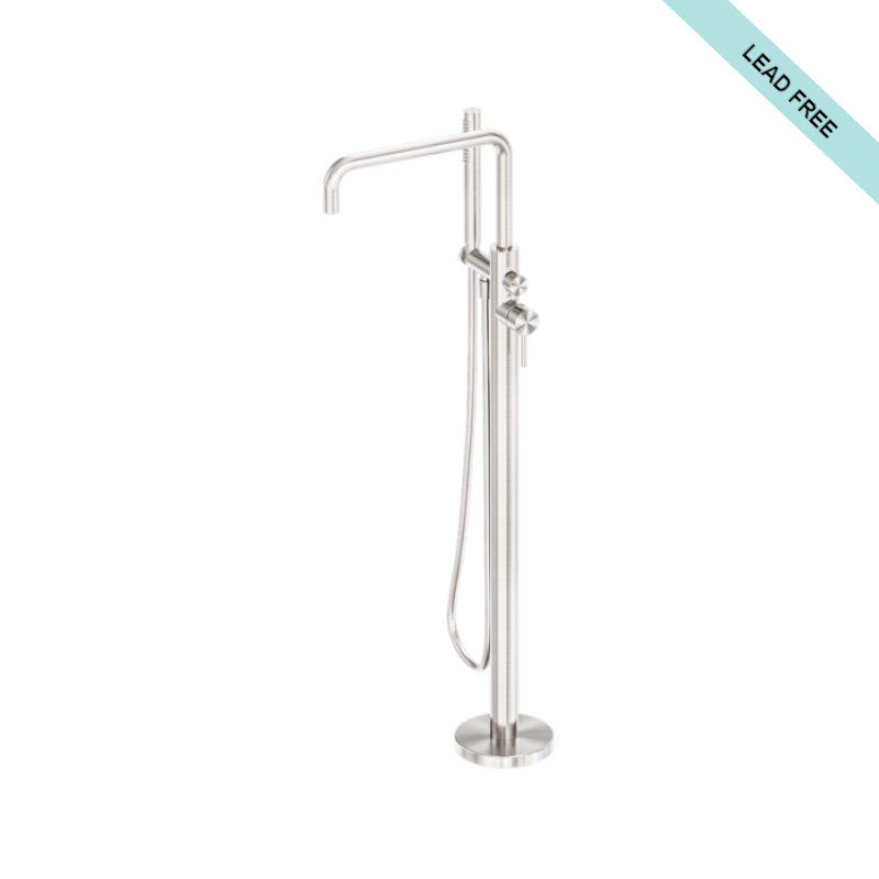 Nero Zen Freestanding Bath Mixer With PVC Shower Hose BN