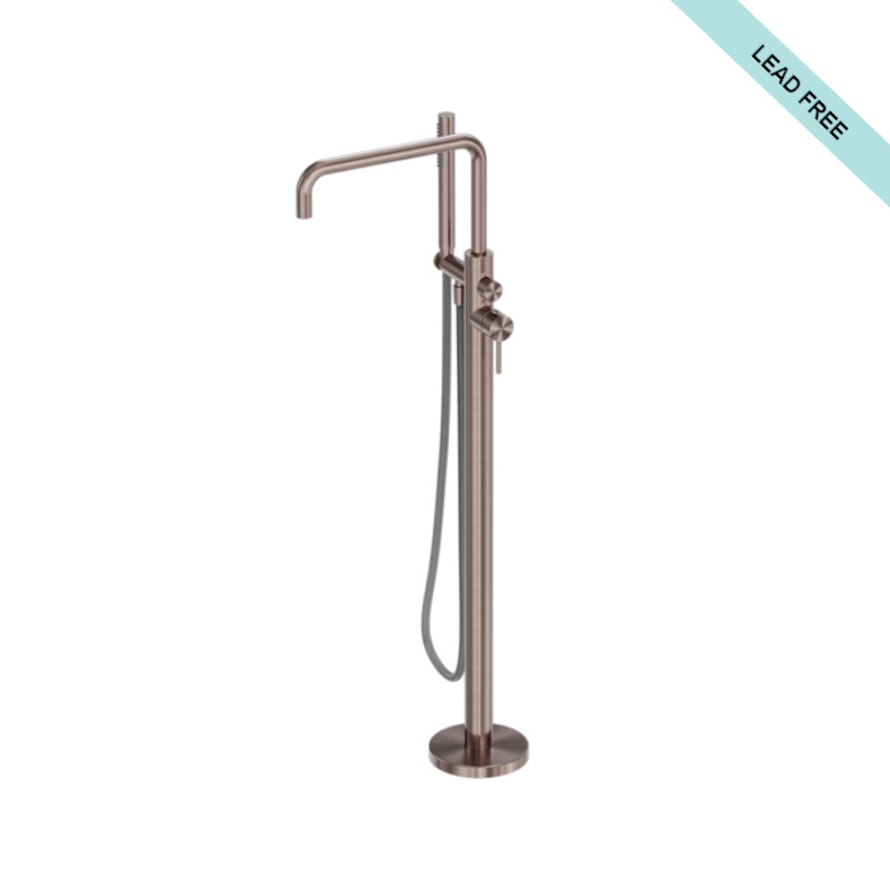 Nero Zen Freestanding Bath Mixer With PVC Shower Hose BZ