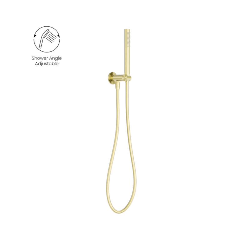 Nero Zen Shower On Bracket With PVC Shower Hose BG