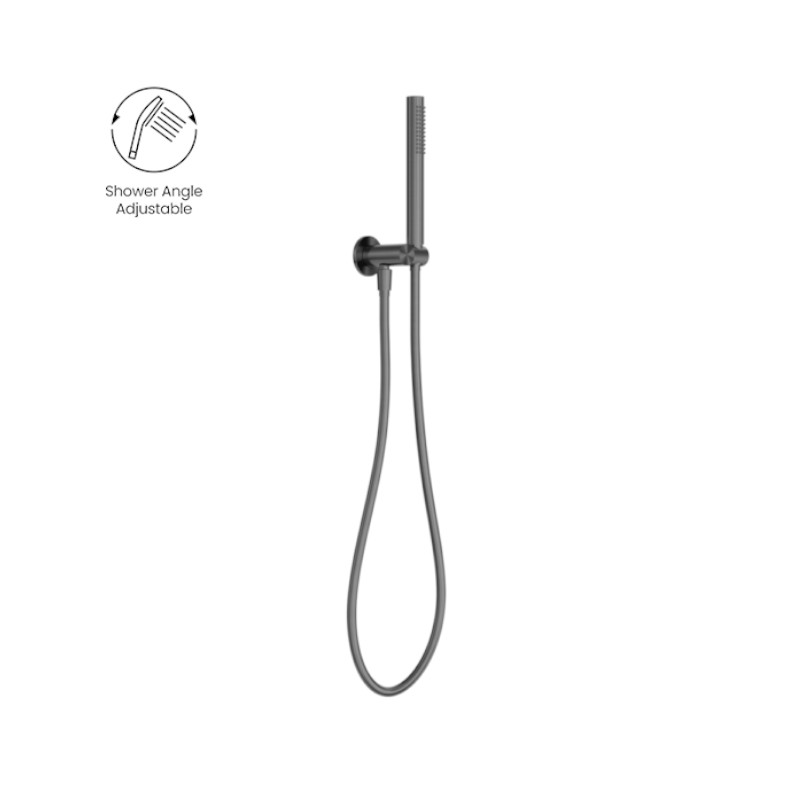 Nero Zen Shower On Bracket With PVC Shower Hose GR