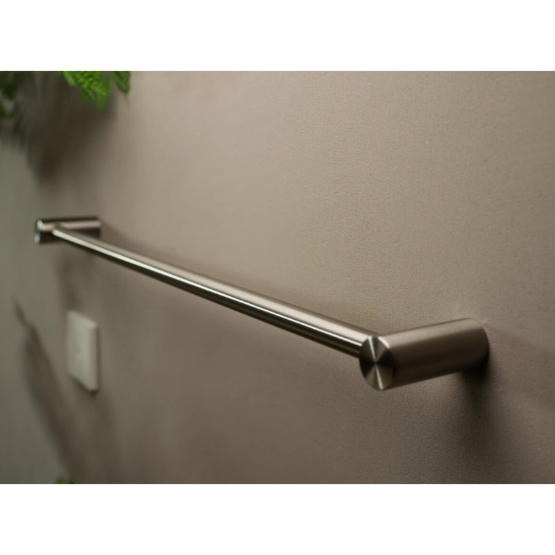 Nero Zen Single Towel Rail 800mm BN1