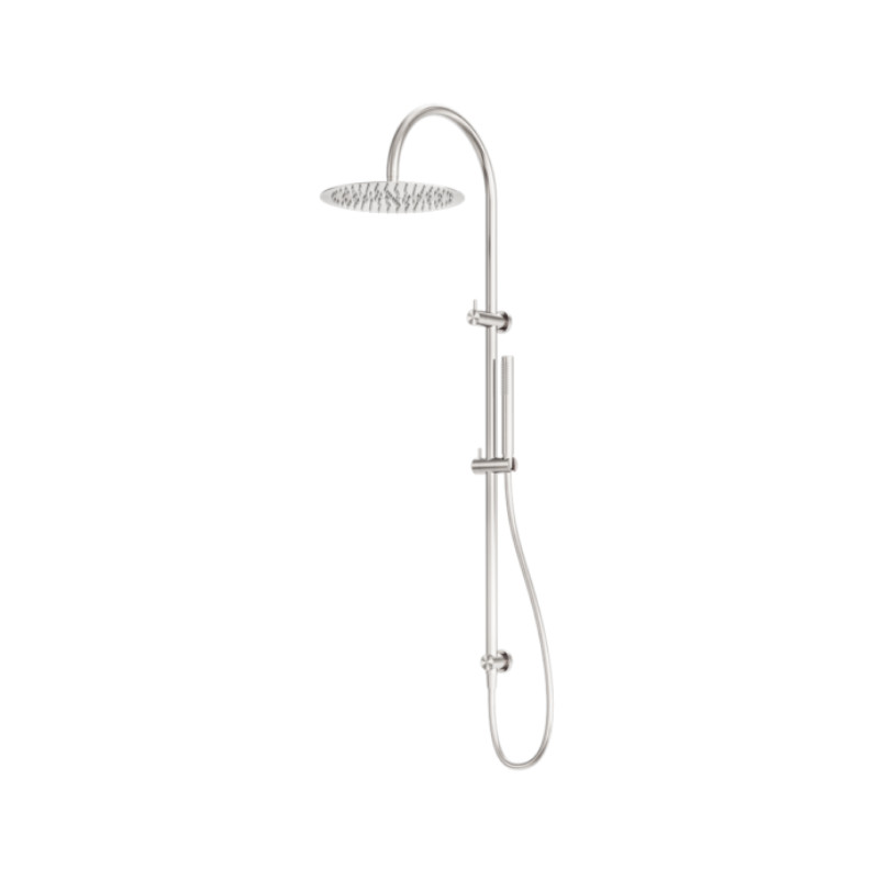 Nero Zen Twin Shower With PVC Shower Hose BN